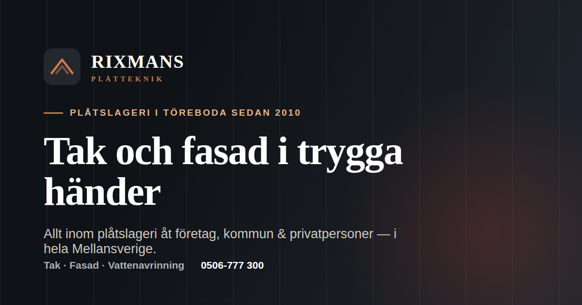 Rixmans Plåtteknik AB logotyp